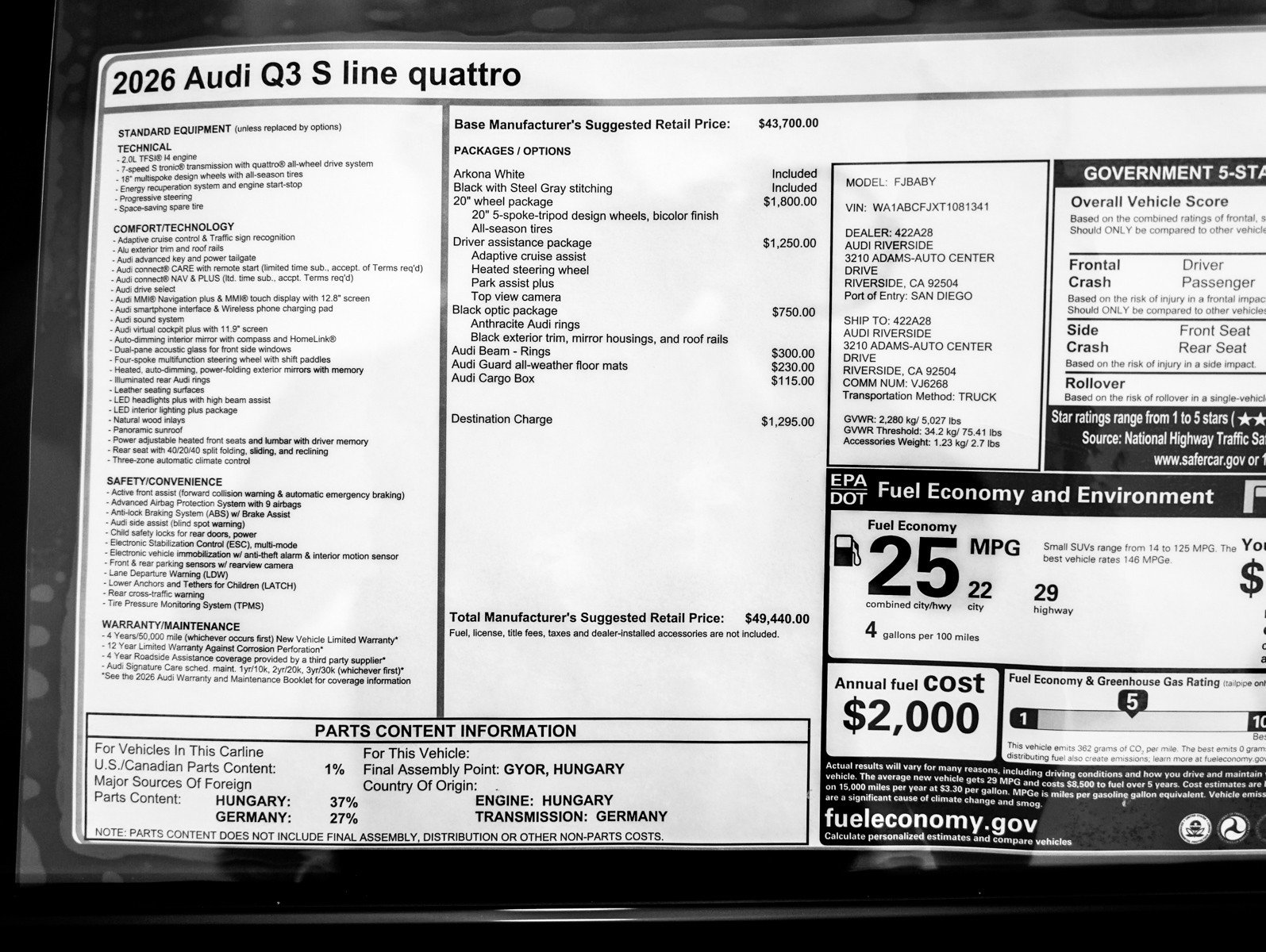 New 2026 Audi Q3 quattro 2.0T AWD/4WD image 23