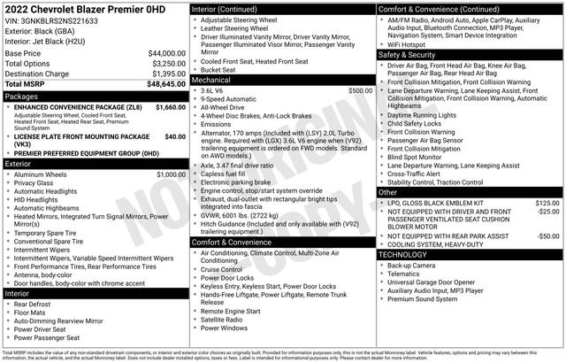 Certified 2022 Chevrolet Blazer Premier w/ Enhanced Convenience Package image 30