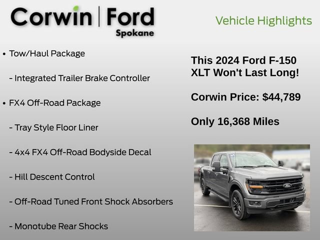 Used 2024 Ford F150 XLT w/ Equipment Group 302A MID AWD/4WD image 25