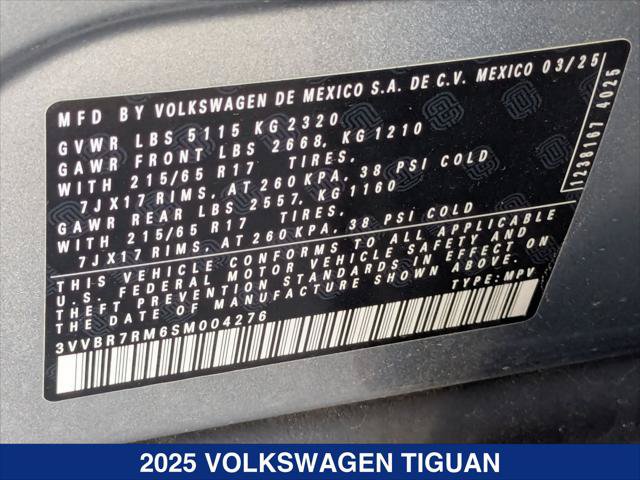 Certified 2025 Volkswagen Tiguan S AWD/4WD image 24