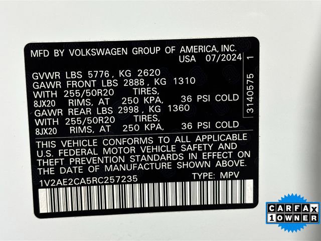 Used 2024 Volkswagen Atlas Cross Sport SEL R-Line AWD/4WD image 33