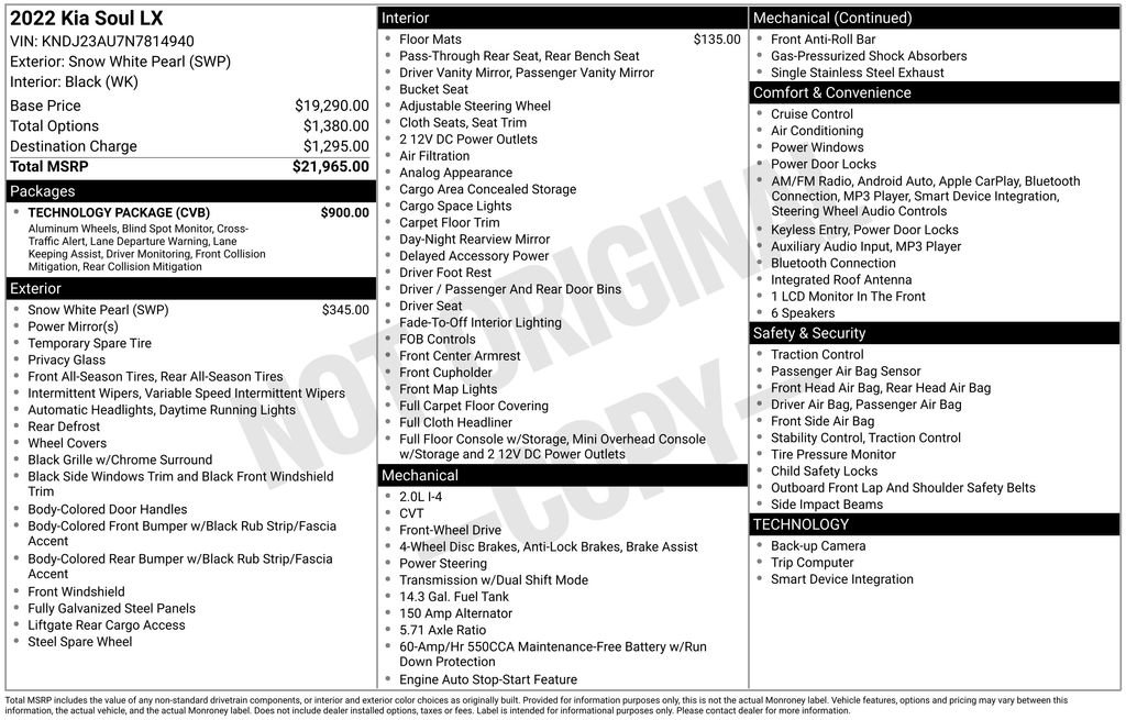 Used 2022 Kia Soul LX w/ Technology Package FWD image 40