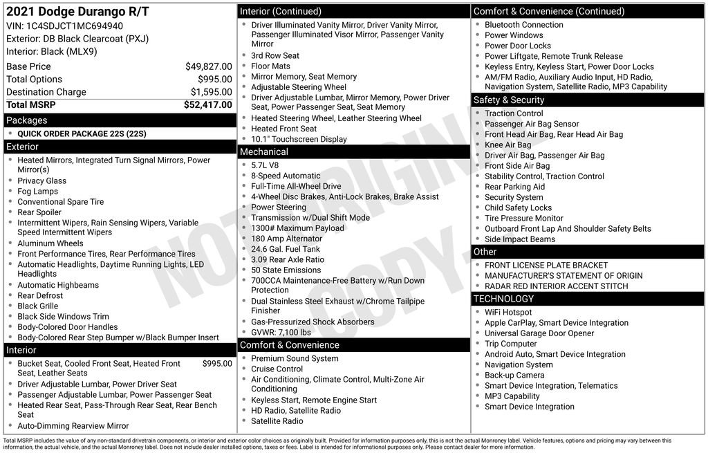 Used 2021 Dodge Durango R/T image 45