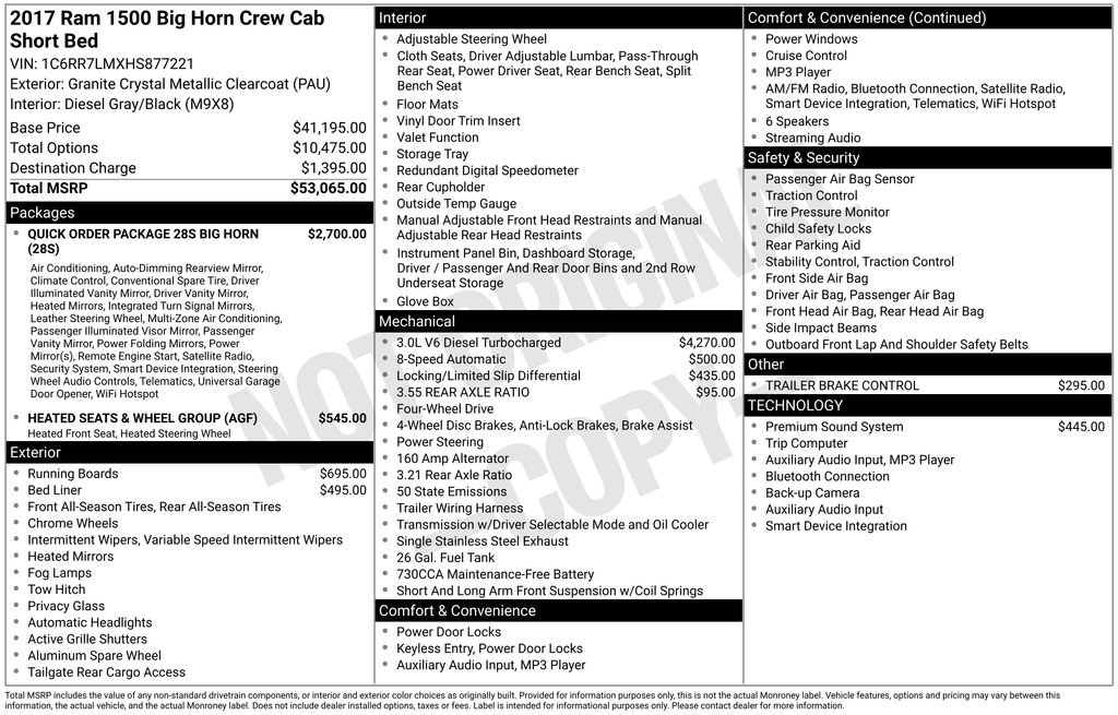 Used 2017 RAM 1500 Big Horn image 37