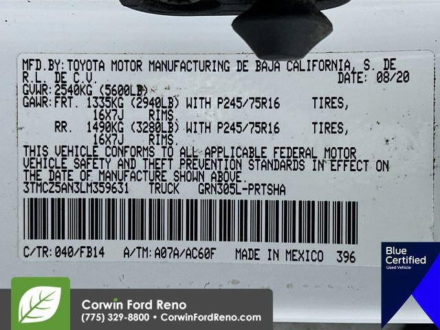 Used 2020 Toyota Tacoma SR AWD/4WD image 32