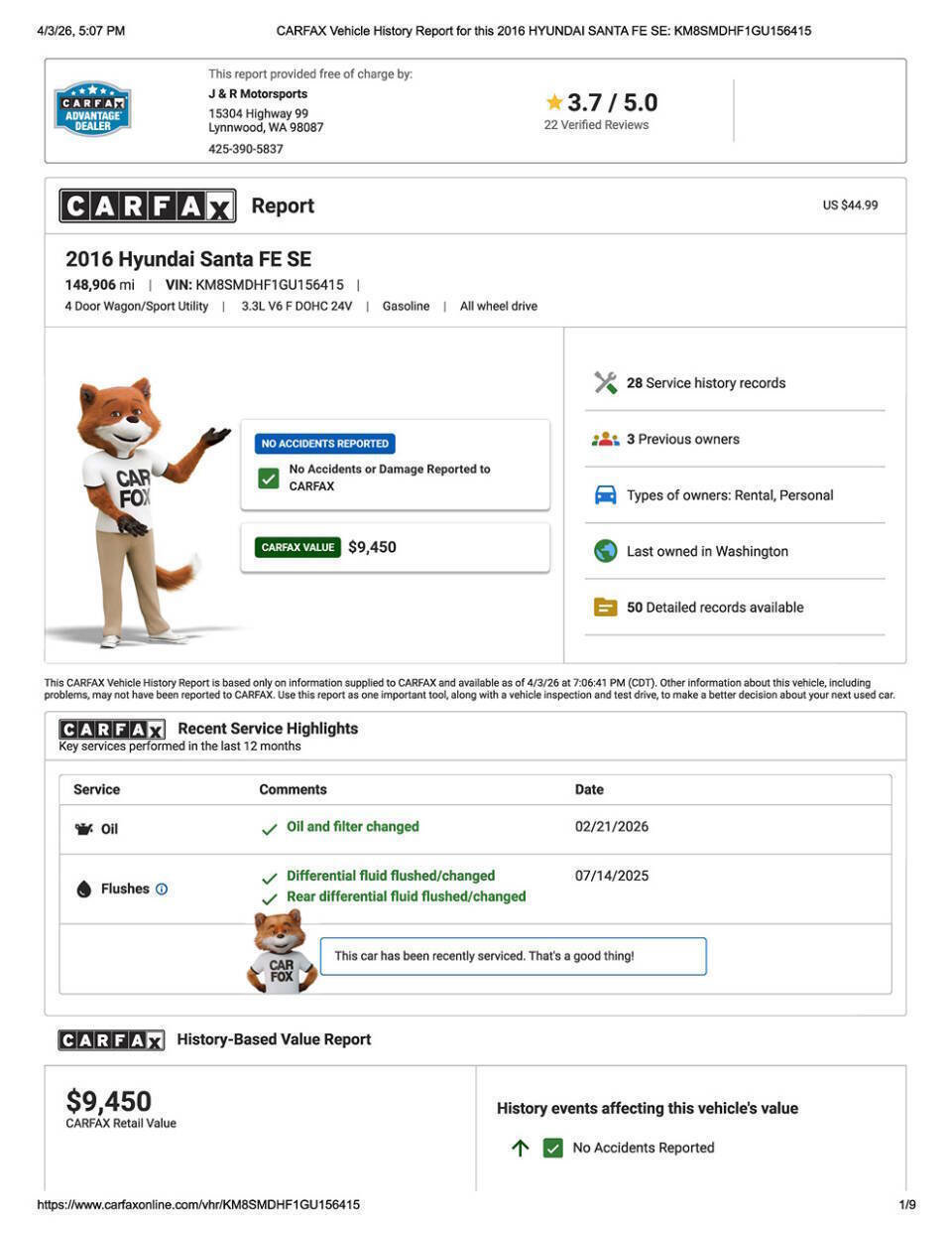 Used 2016 Hyundai Santa Fe SE image 28