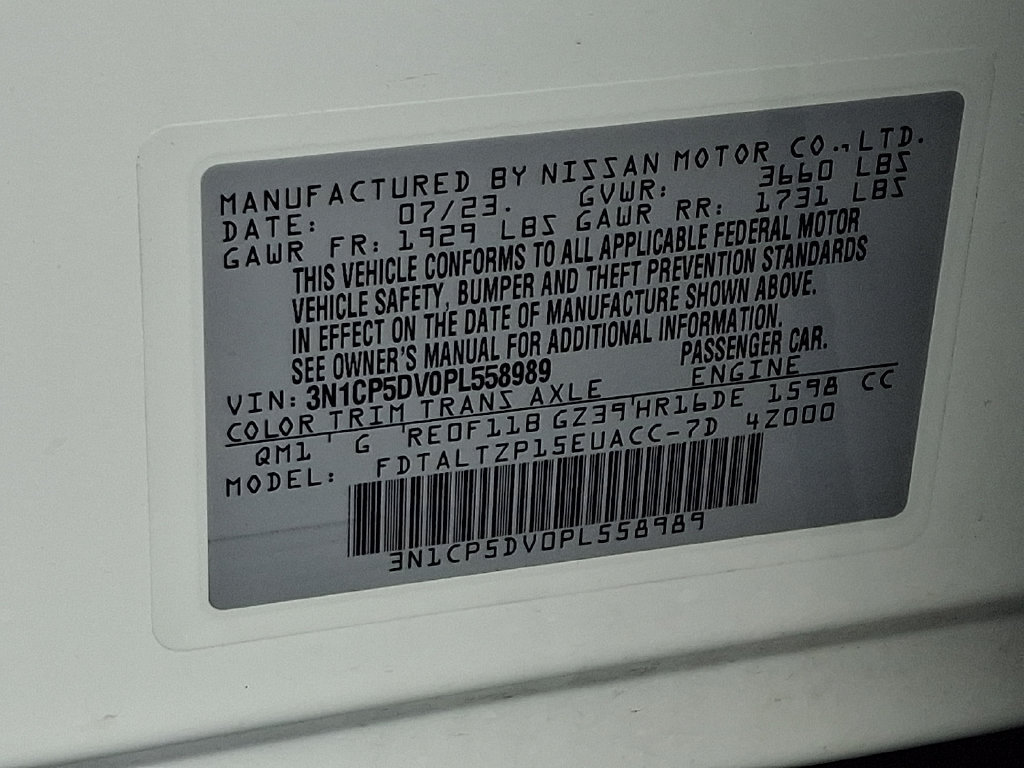Certified 2023 Nissan Kicks SR w/ SR Premium Package FWD image 27