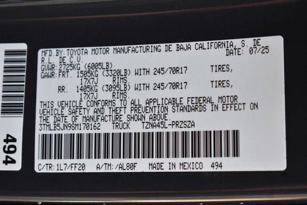 New 2025 Toyota Tacoma SR5 image 15