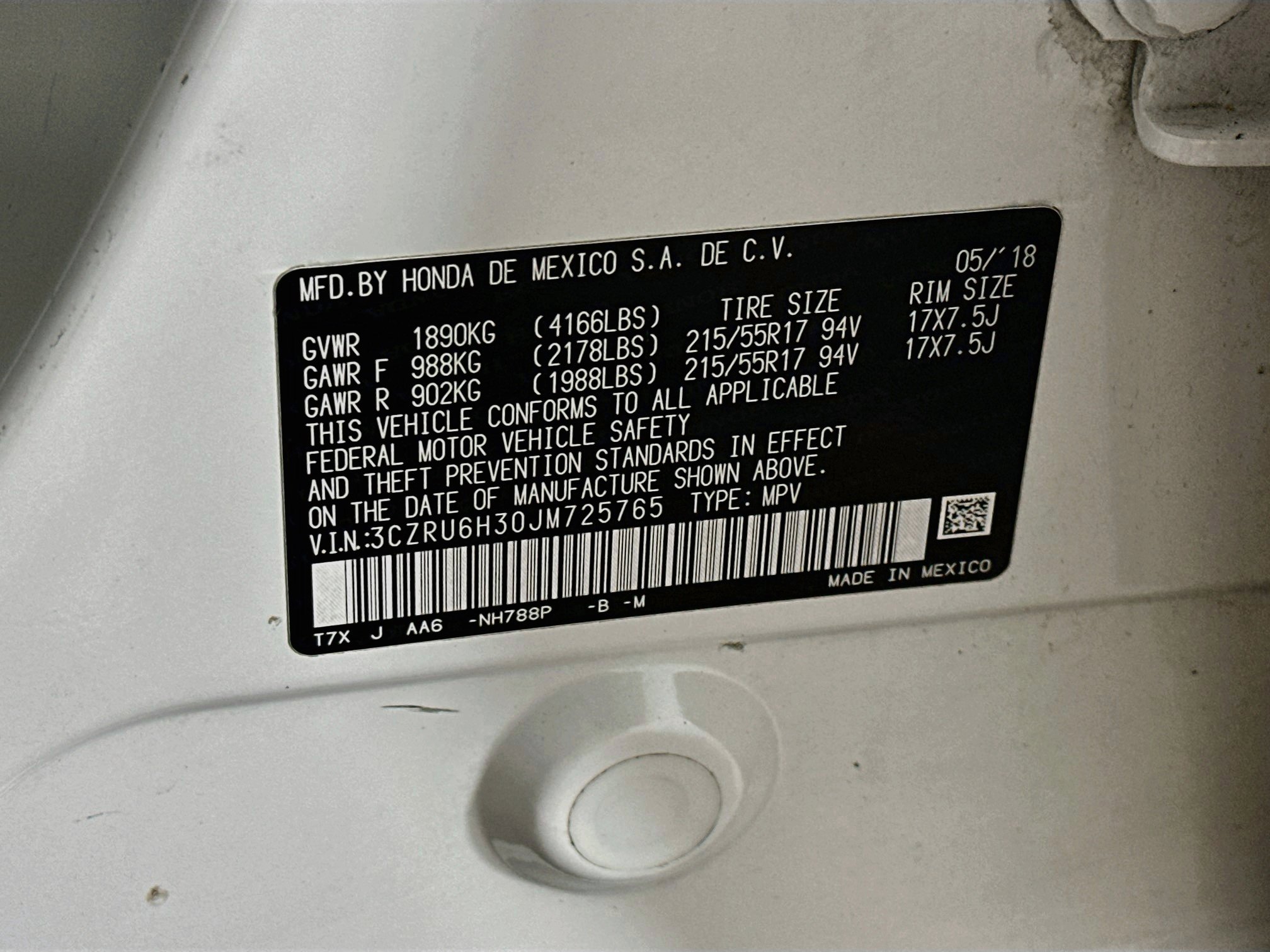 Used 2018 Honda HR-V LX image 12