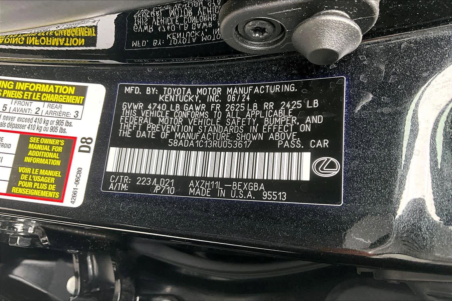 Used 2024 Lexus ES 300h w/ Premium Package FWD image 37