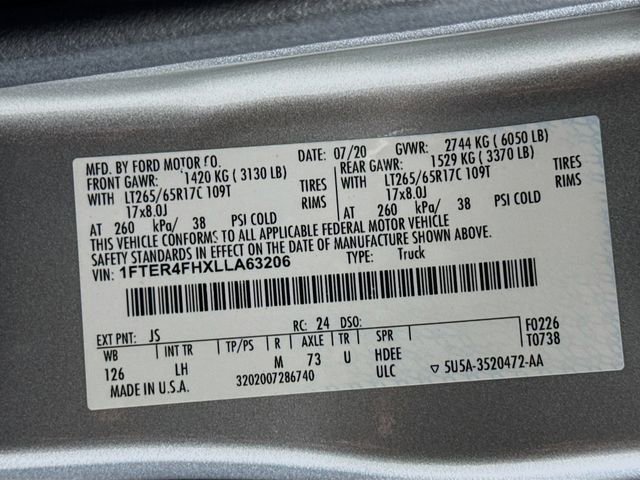 Used 2020 Ford Ranger XLT w/ FX4 Off-Road Package image 31