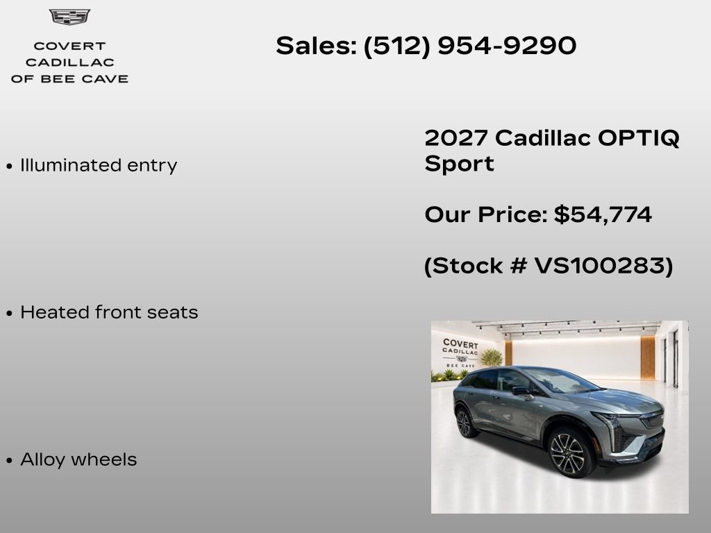 New 2027 Cadillac Optiq Sport RWD image 21