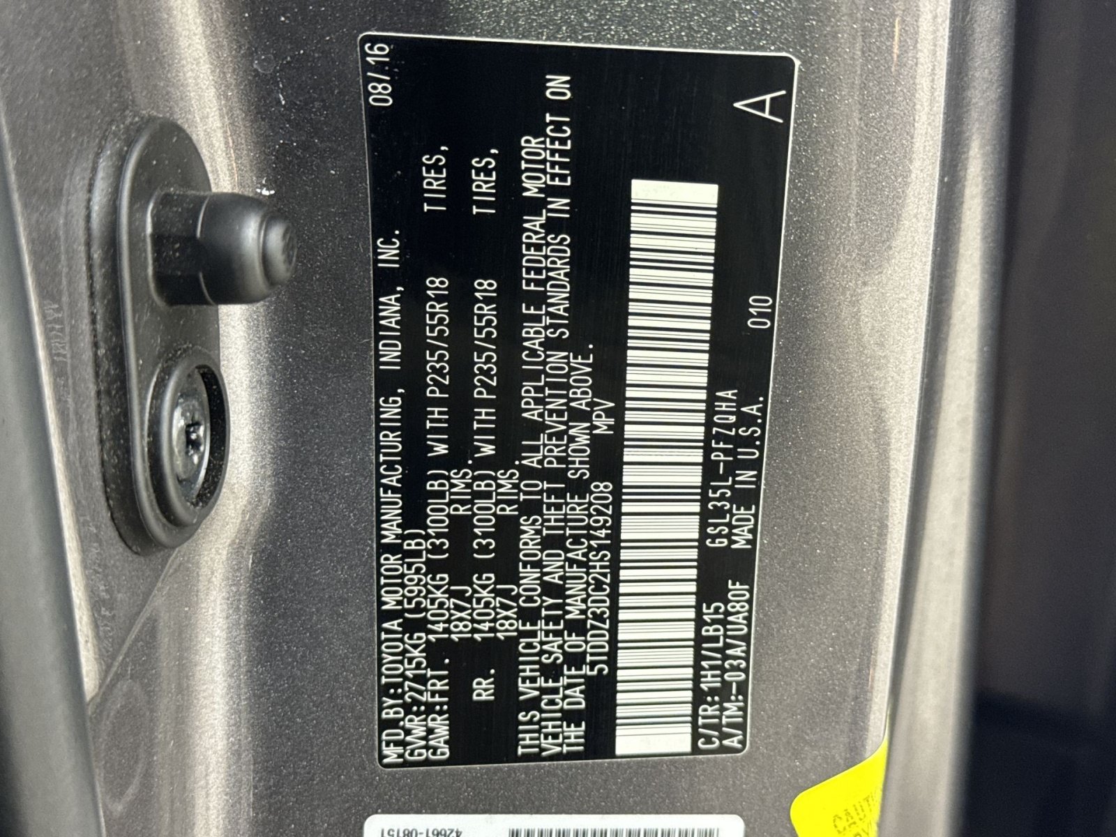 Used 2017 Toyota Sienna Limited Premium AWD/4WD image 43