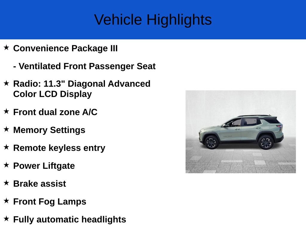 New 2026 Chevrolet Equinox ACTIV w/ Convenience Package III image 3