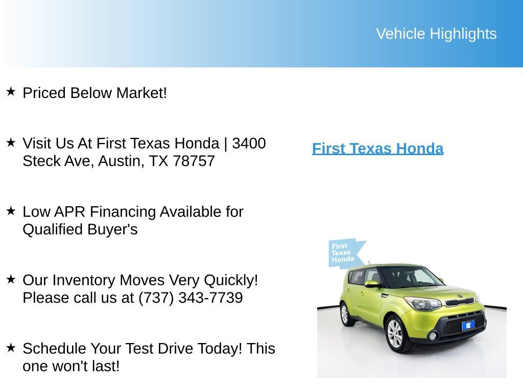 Used 2016 Kia Soul + FWD image 9