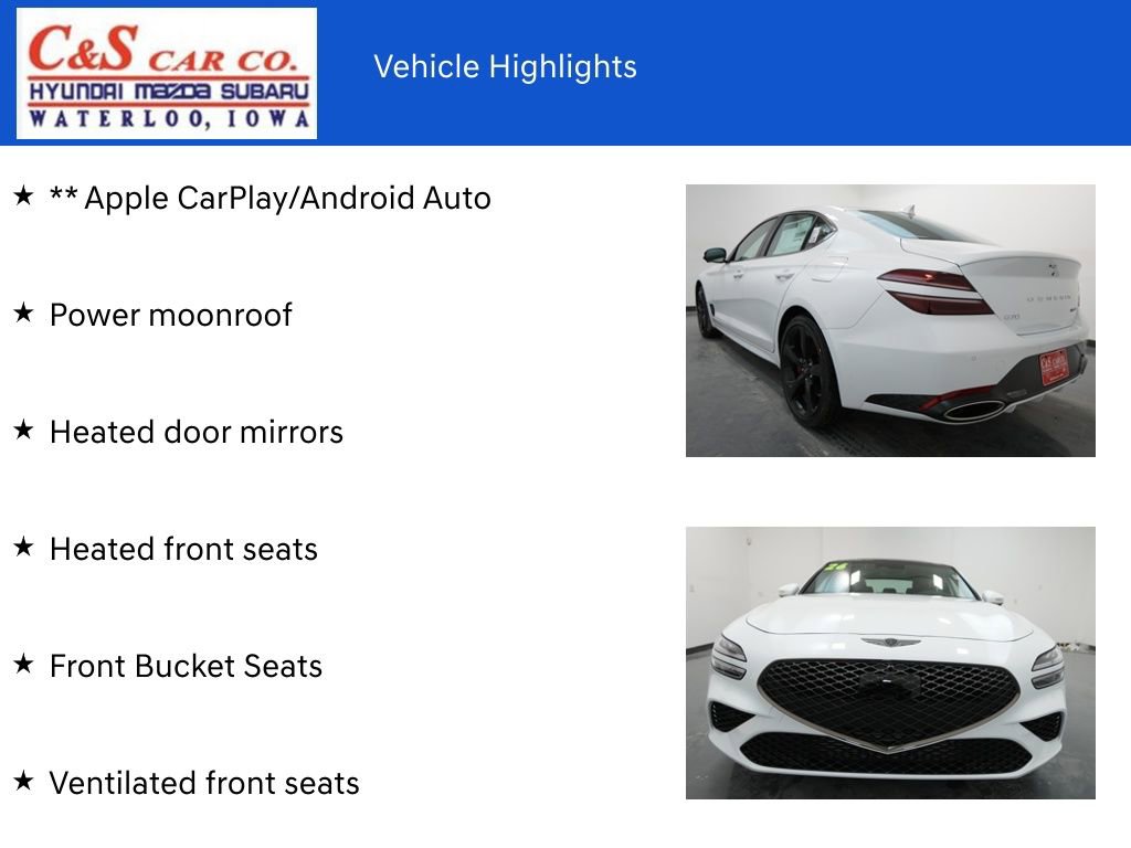 New 2026 Genesis G70 3.3T Sport Prestige image 7