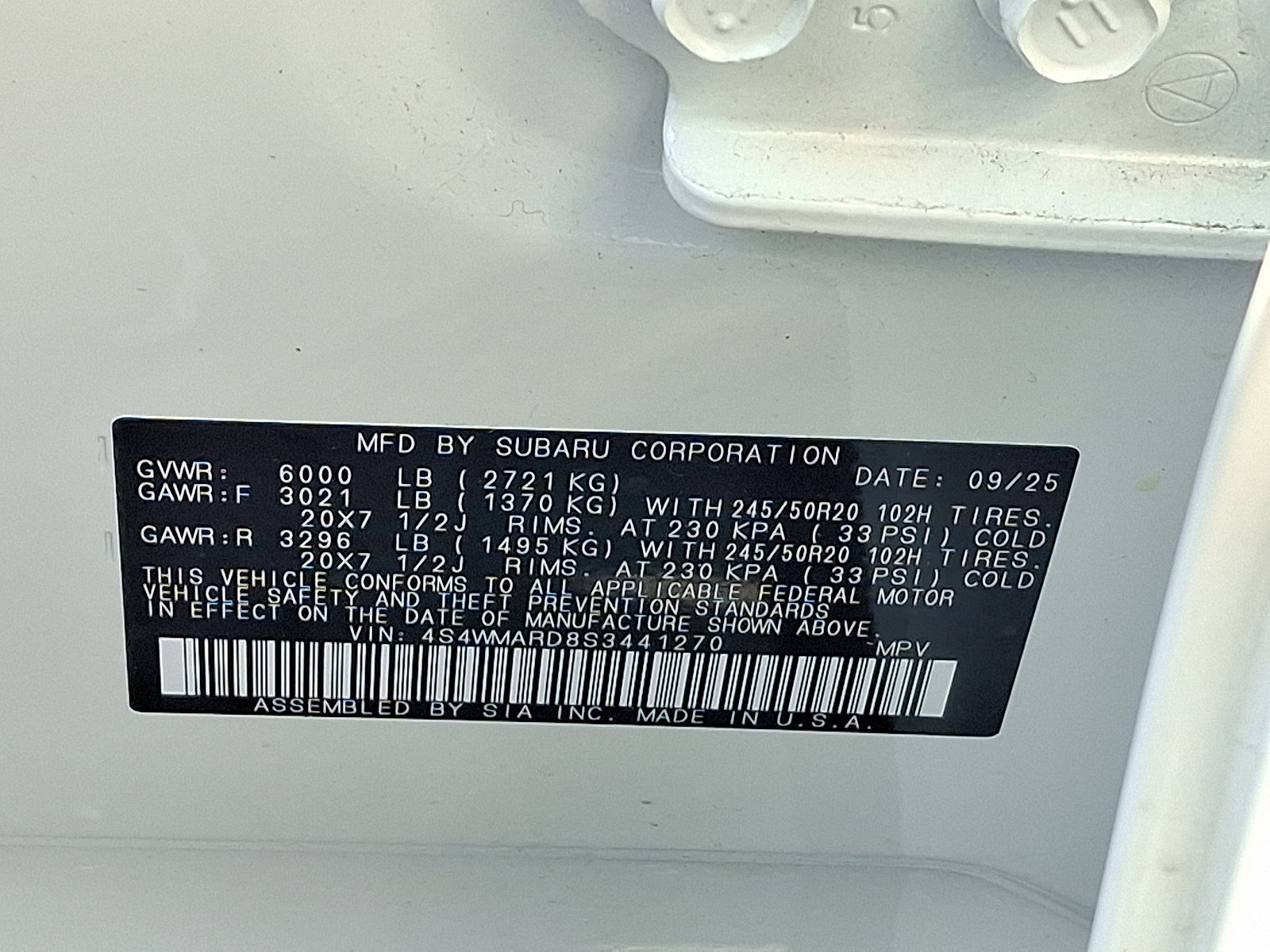 Certified 2025 Subaru Ascent Bronze Edition image 54