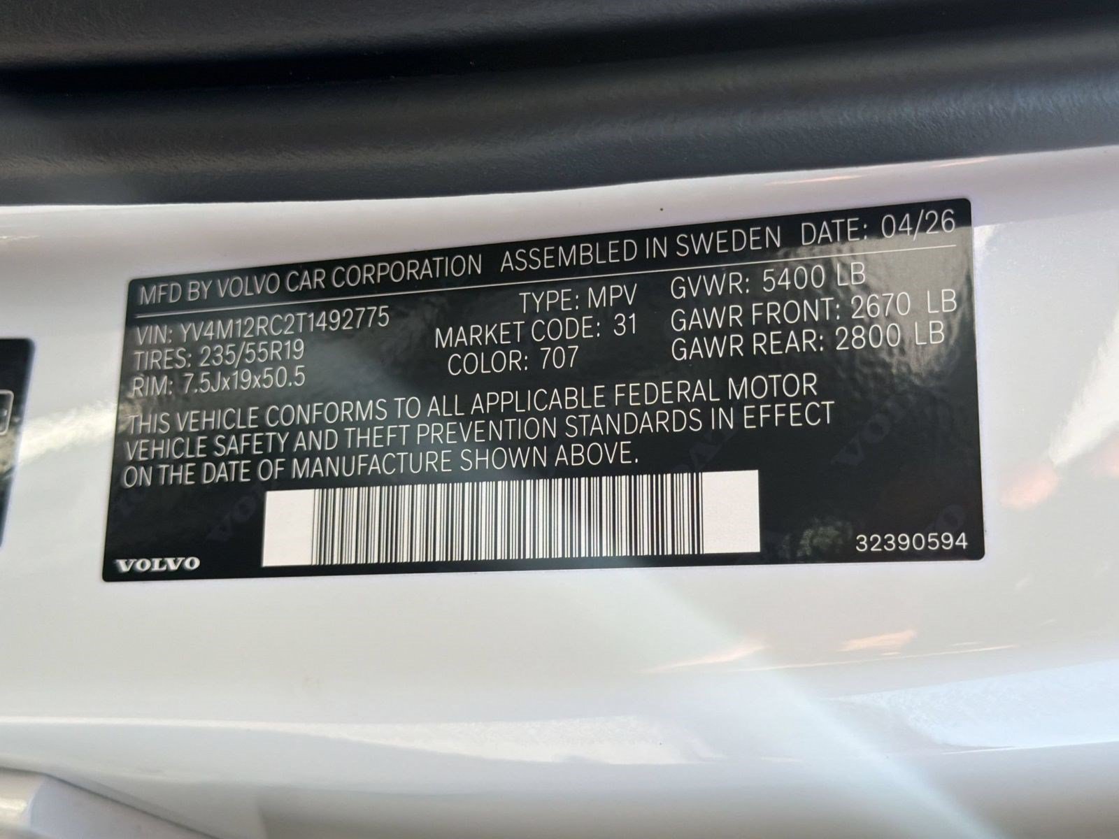 New 2026 Volvo XC60 B5 Plus w/ Climate Package AWD/4WD image 25