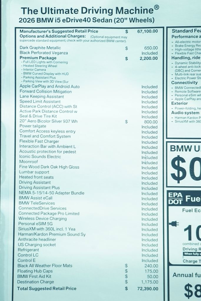 Used 2026 BMW i5 eDrive40 w/ Premium Package image 9