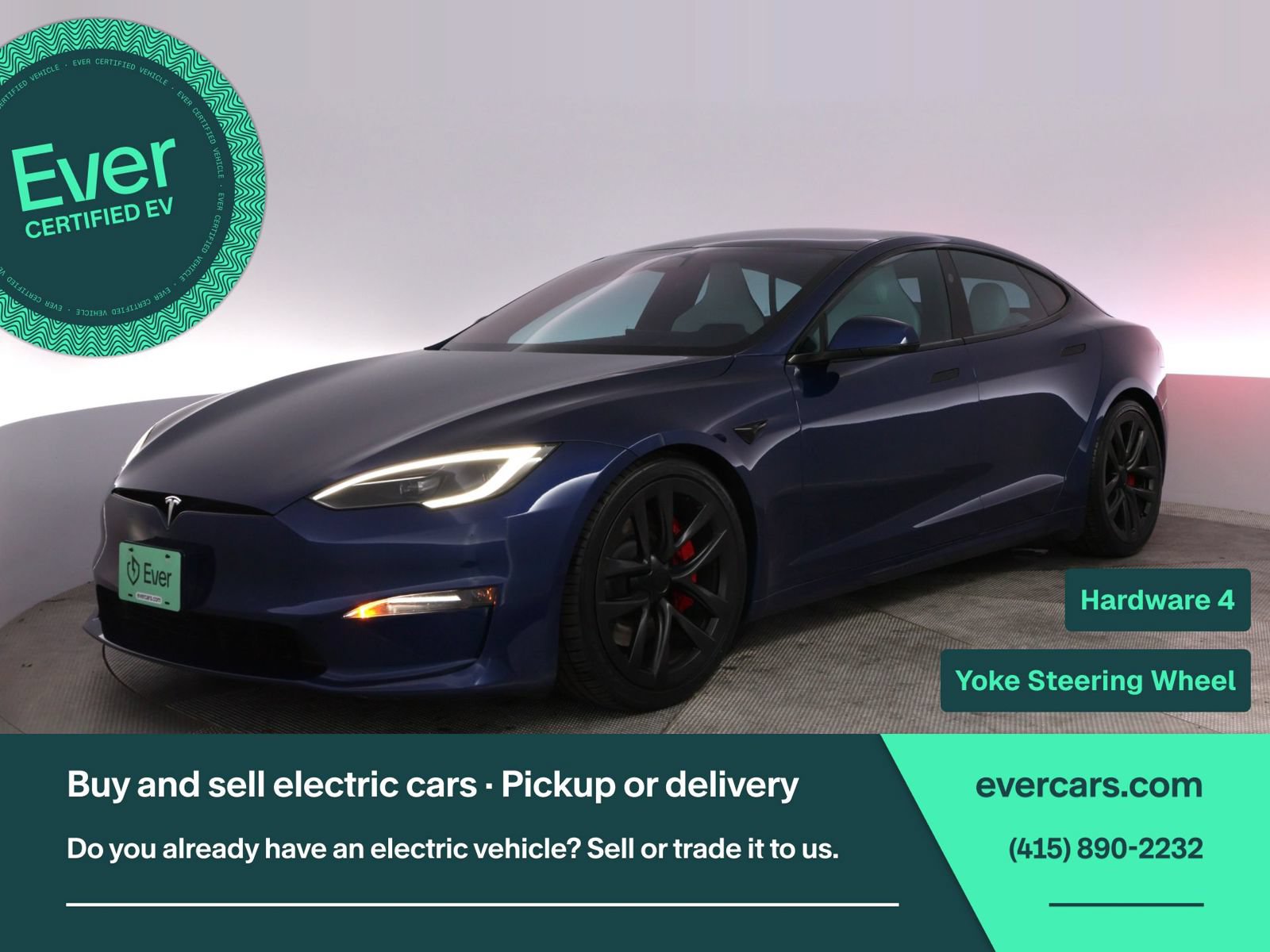 Used 2025 Tesla Model S Plaid AWD/4WD image 1