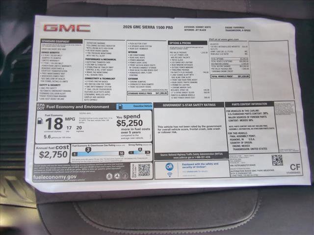 New 2026 GMC Sierra 1500 Pro w/ Pro Value Package image 19