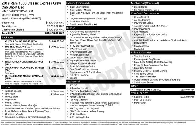 Used 2019 RAM 1500 Express w/ Wheel & Sound Group AWD/4WD image 31