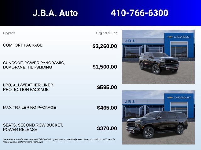 New 2026 Chevrolet Tahoe Z71 w/ Comfort Package AWD/4WD image 5