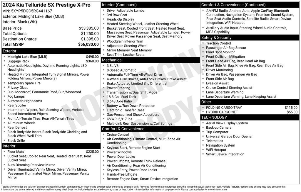 Used 2024 Kia Telluride SX Prestige X-Pro image 43