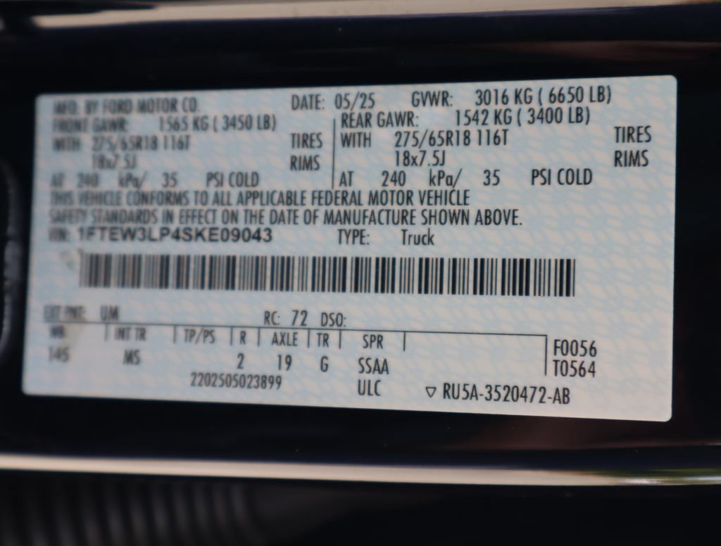 Used 2025 Ford F150 XLT w/ Equipment Group 301A Standard AWD/4WD image 52