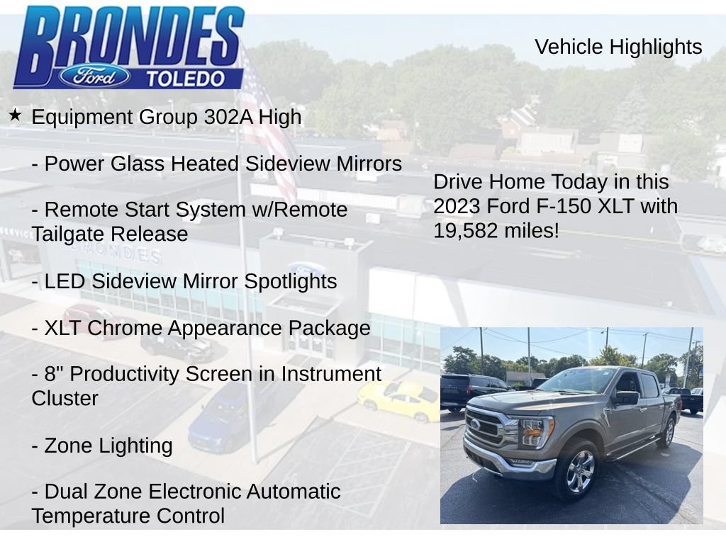Used 2023 Ford F150 XLT w/ Equipment Group 302A High AWD/4WD image 12