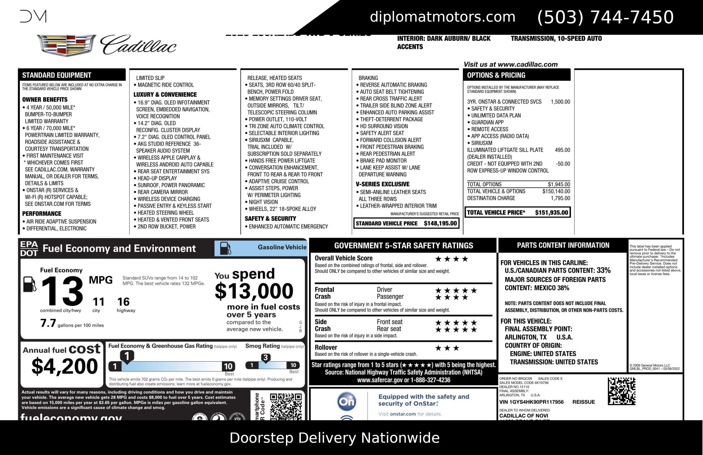 Used 2023 Cadillac Escalade V image 2