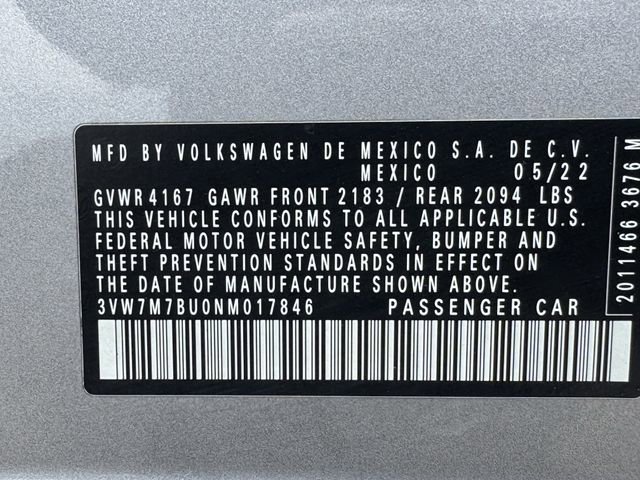 Used 2022 Volkswagen Jetta SE w/ Panoramic Sunroof Package FWD image 32