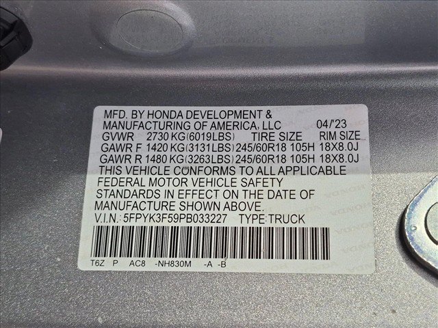 Used 2023 Honda Ridgeline RTL image 18