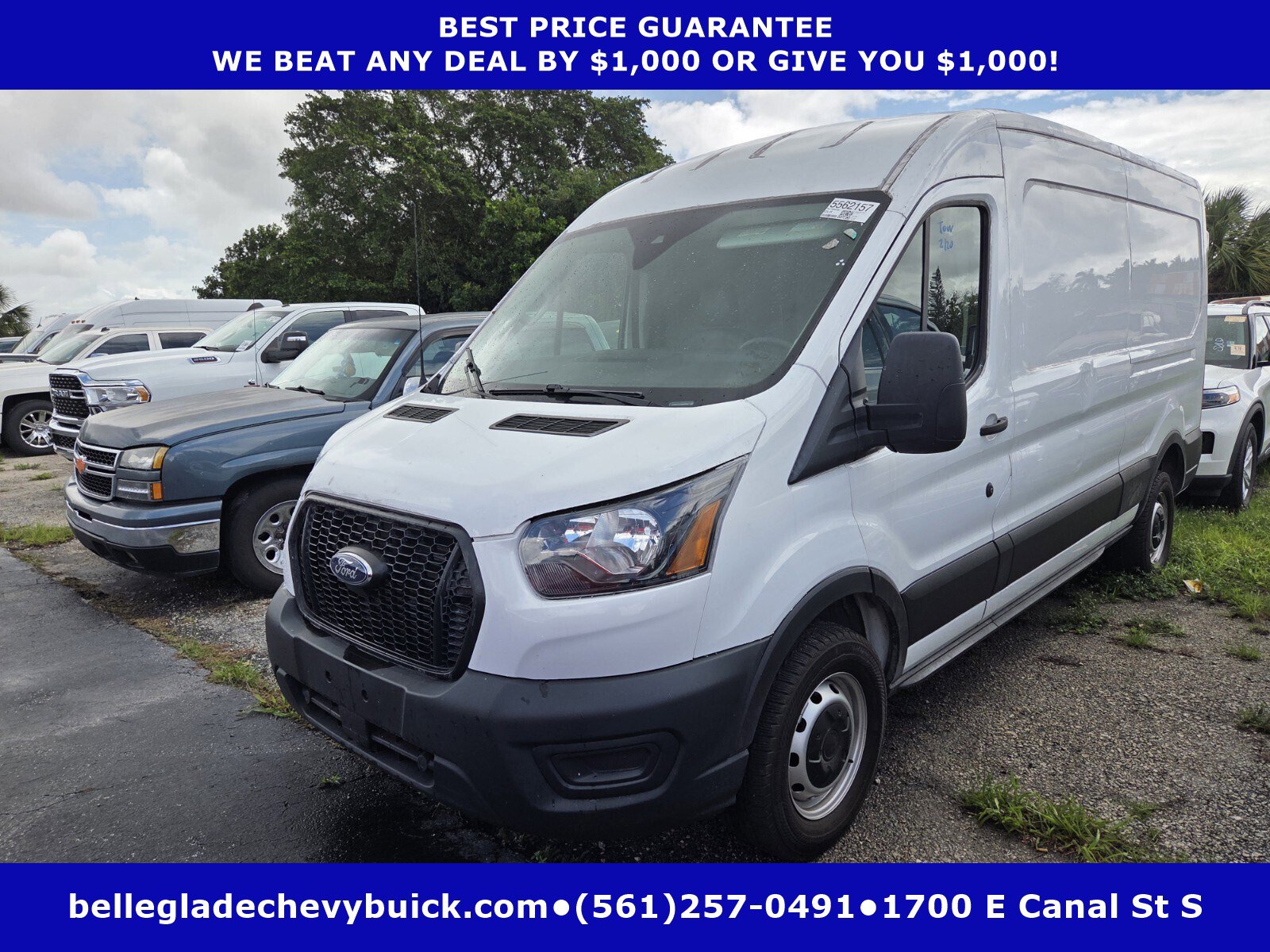 Used 2023 Ford Transit 250 Medium Roof w/ Load Area Protection Package RWD image 1