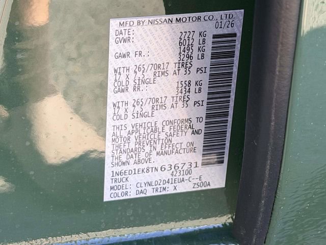 New 2026 Nissan Frontier PRO-4X w/ Pro-4x Convenience Package image 24