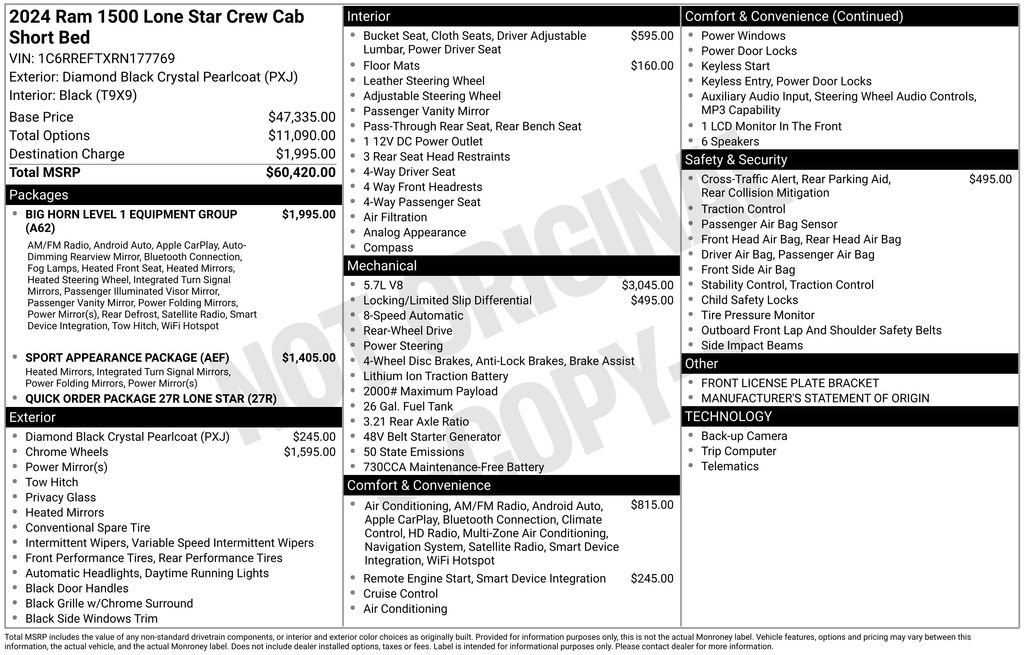 Used 2024 RAM 1500 Lone Star image 15