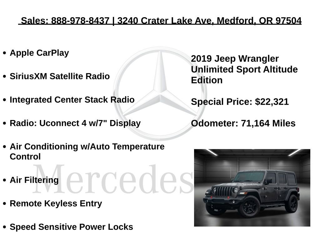 Used 2019 Jeep Wrangler Unlimited Sport image 25