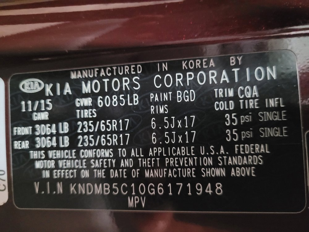 Used 2016 Kia Sedona LX w/ LX Convenience Package FWD image 33