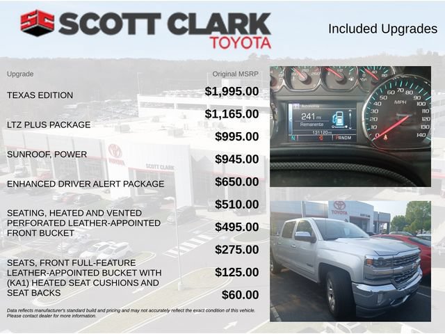 Used 2016 Chevrolet Silverado 1500 LTZ w/ Texas Edition AWD/4WD image 4