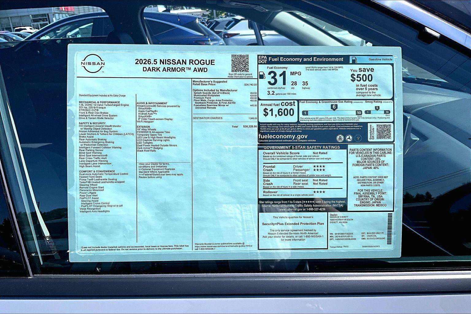 New 2026 Nissan Rogue Dark Armor AWD/4WD image 14