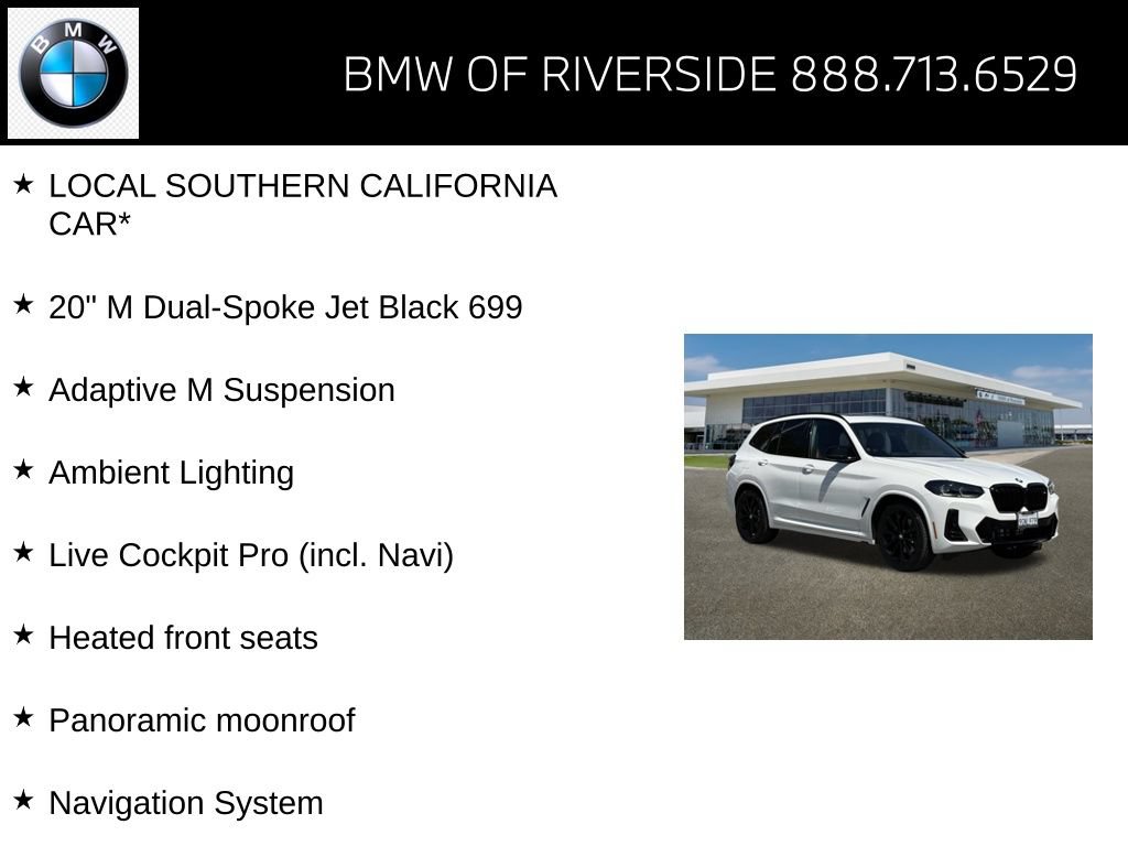 Certified 2023 BMW X3 M40i w/ Shadowloine Package AWD/4WD image 15