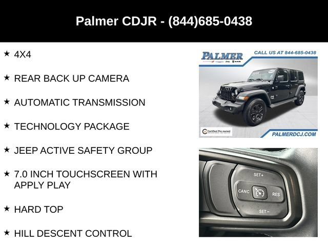 Certified 2021 Jeep Wrangler Unlimited Sport AWD/4WD image 6