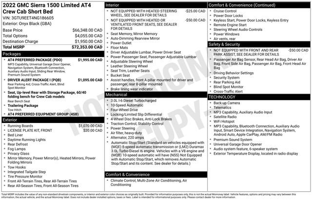 Used 2022 GMC Sierra 1500 AT4 w/ AT4 Preferred Package AWD/4WD image 48
