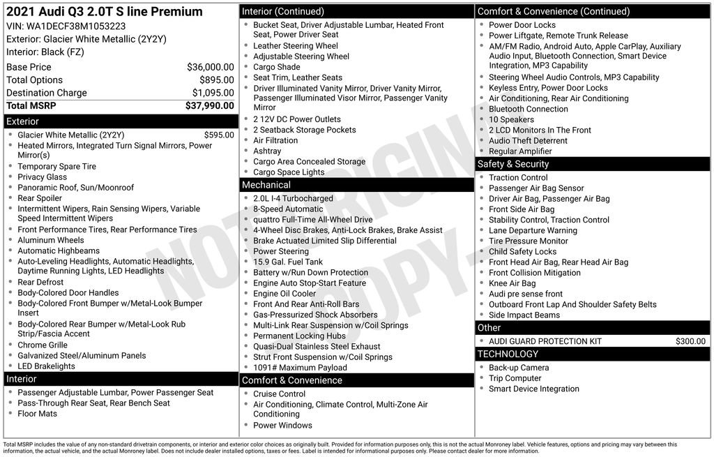 Used 2021 Audi Q3 2.0T Premium image 72