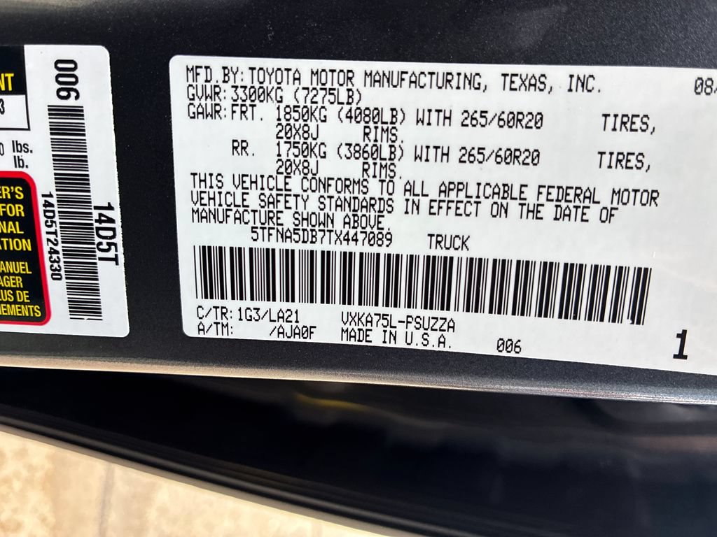New 2026 Toyota Tundra Platinum AWD/4WD image 57