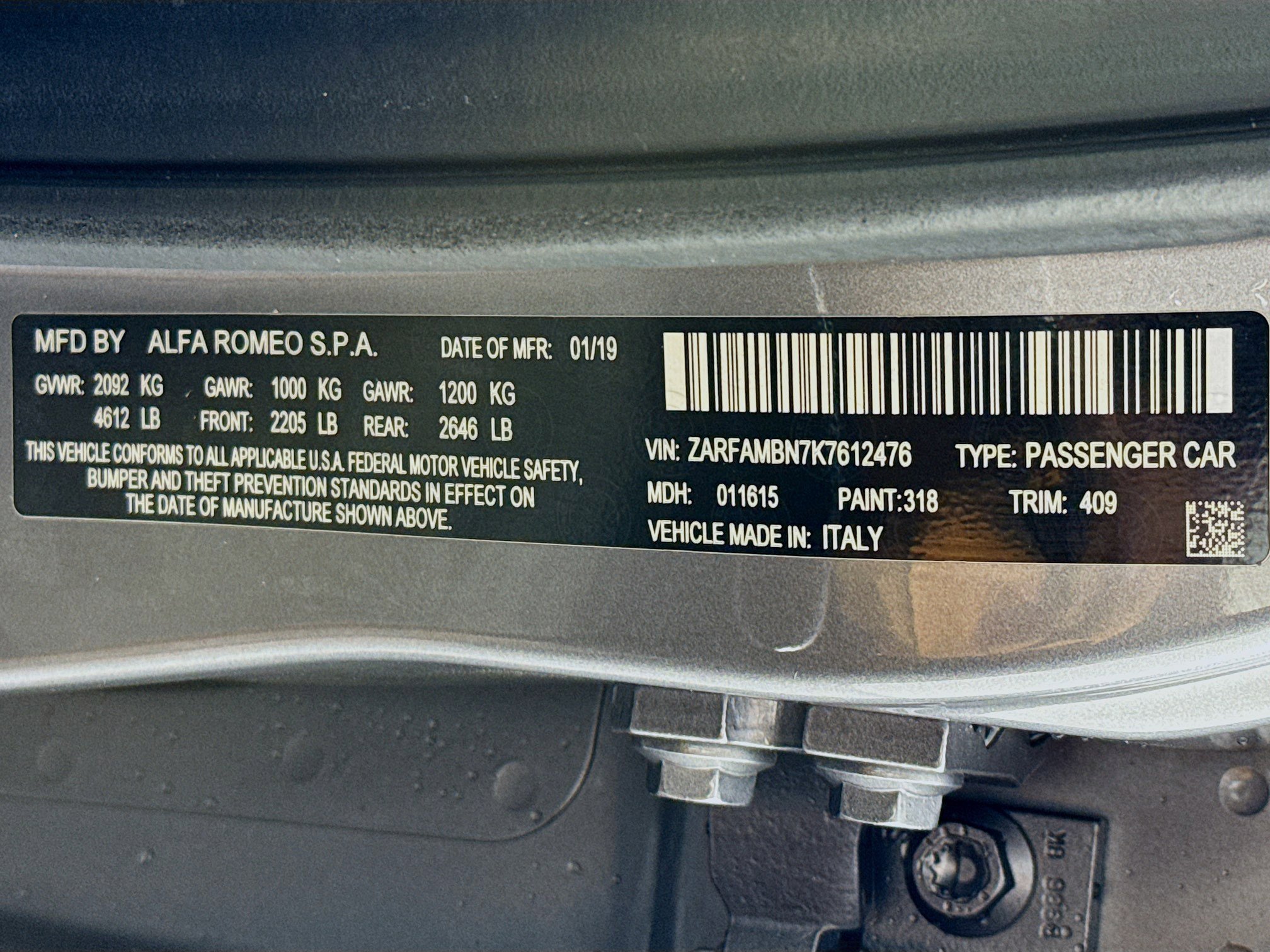 Used 2019 Alfa Romeo Giulia Ti image 70