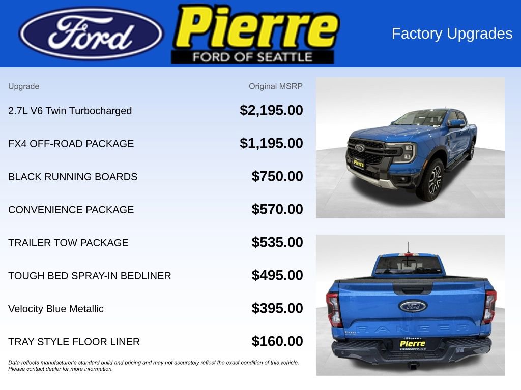 New 2025 Ford Ranger Lariat w/ FX4 Off-Road Package image 13