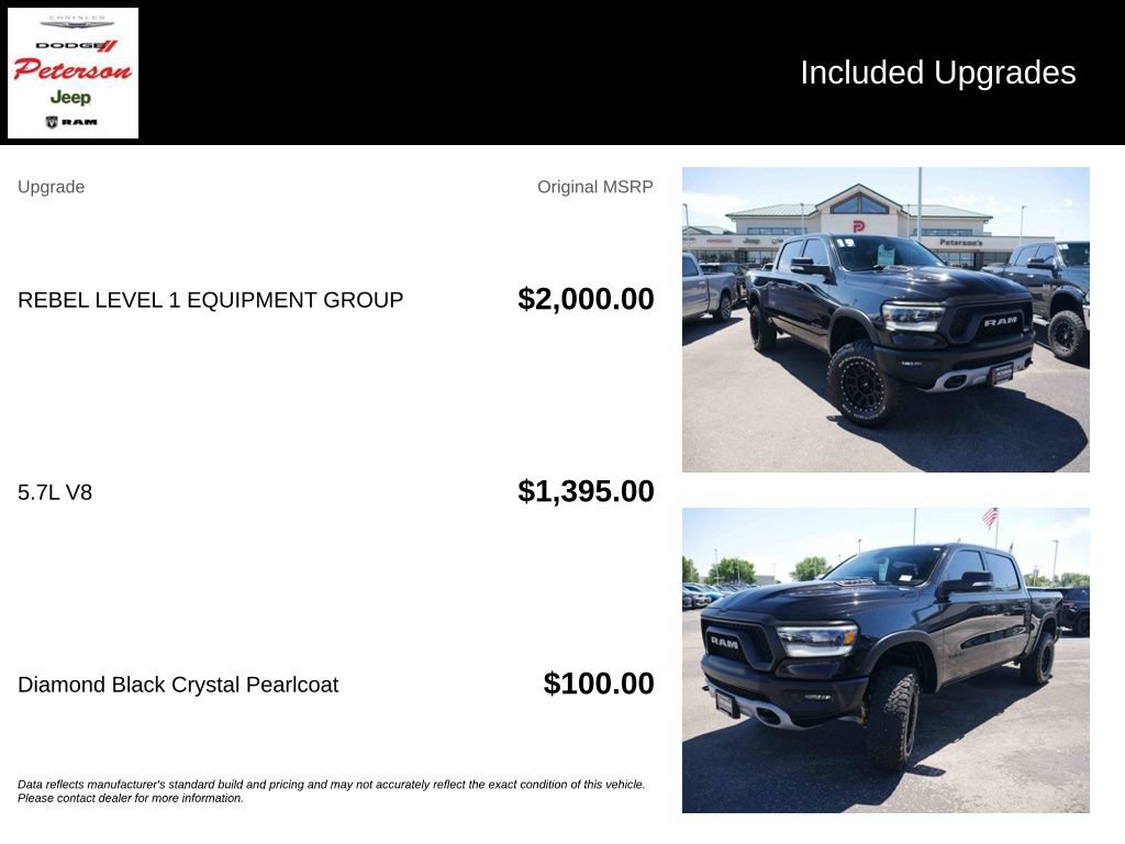 Used 2019 RAM 1500 Rebel w/ Rebel Level 1 Equipment Group RWD image 13