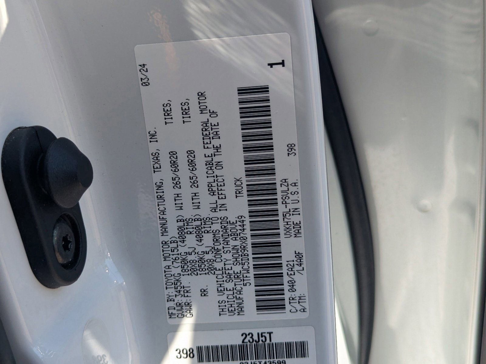 Used 2024 Toyota Tundra Limited w/ TRD Off-Road Package image 37