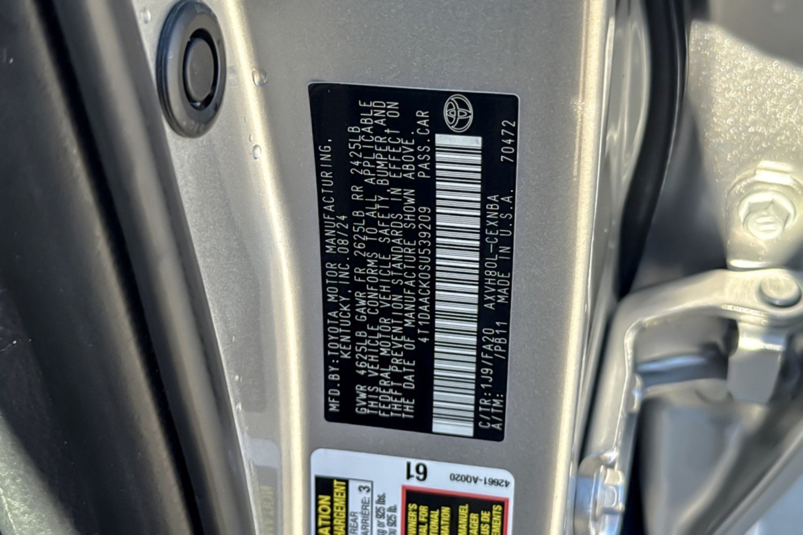 Certified 2025 Toyota Camry LE FWD image 26